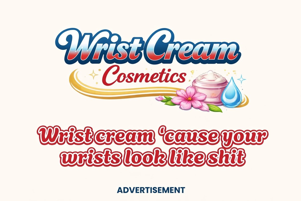 Wrist cream cause your wrists look like shit